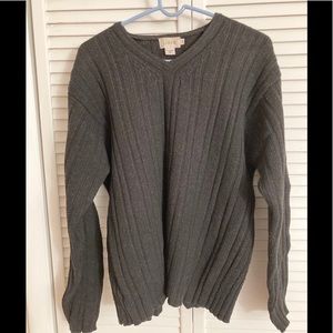 Men’s J. Crew Cable Knit Lambswool V-Neck Sweater.